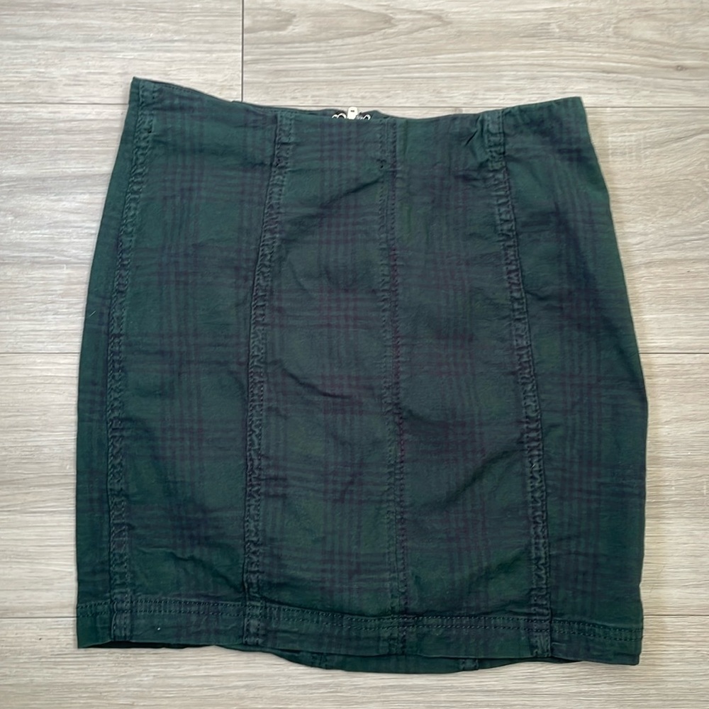 Free People Plaid Mini Skirt